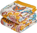Boho Throw Blanket - Cotton Soft 90"x90" Lightweight Blanket for Bed