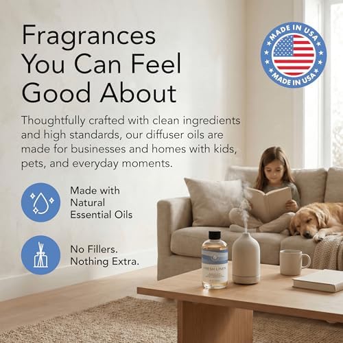 Aroma Country Fresh Linen Luxury Diffuser Oil Refill (8.5 Fl Oz)