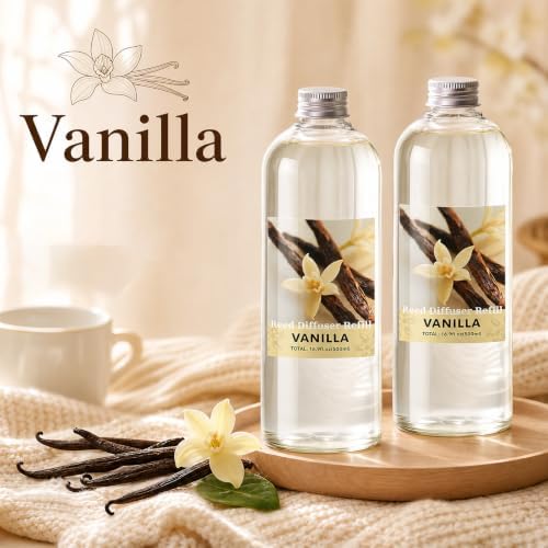 SCENTORINI Vanilla Diffuser Reed Diffuser Refill Oil, 33.81 Fl Oz