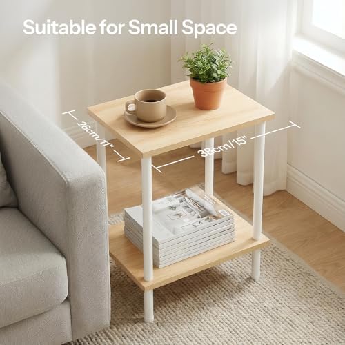 HOOBRO End Table, Small Side Table, Nightstand for Small Spaces