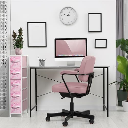 Sorbus 5-Drawer Narrow Dresser for Bedroom (Tie Dye Pink)