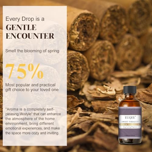 EUQEE Sweet Tobacco Fragrance Oil 2.02 Fl oz for Candle Making(60ml)