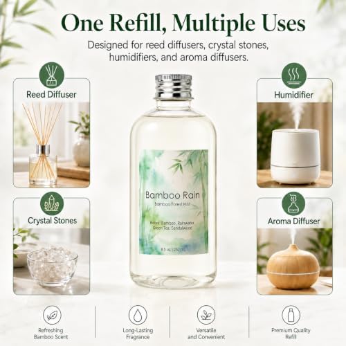 Bamboo Diffuser Oil Refill, 8.5 Fl Oz