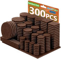 Furniture Pads Felt Pads 300 Pieces Huge Pack Furniture Felt Pads, Brown