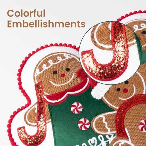 AELS Gingerbread Man & Christmas House Pillow Set, Holiday Throw Pillows