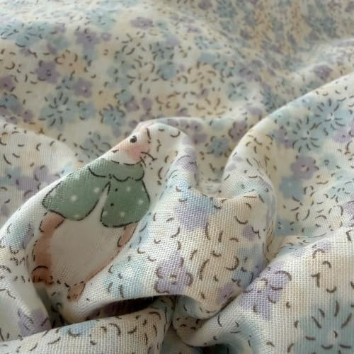 Queen Size Gauze Duvet Cover 90"×90",100% Cotton Bedding Set 3 Pcs