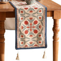 patdrea Designer French Elegant Floral Table Runner,12"X118"