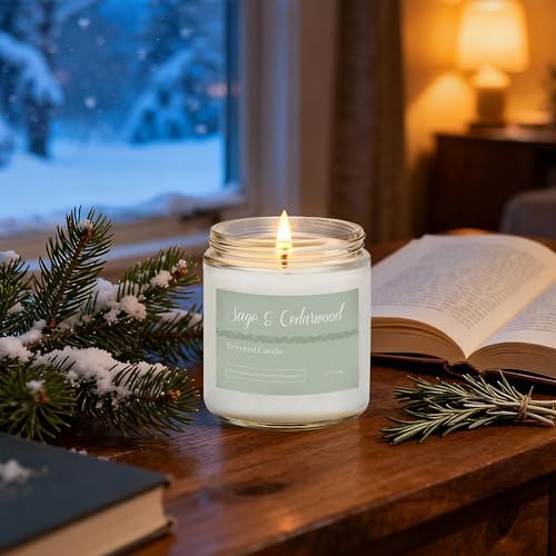 Scented Candles Gift Set for Women, 6-Pack Fall Soy Candles for Home Decor