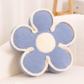 Kcvvcr Flower Pillow, Soft Shaped Floor Cushion, Decorative Throw Pillow, Cute Seating Cushion, Room Decor Plush Pillows for Sofa Couch Bed (13.7 Inch, Blue)
