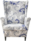 HZDHCLH Wingback Chair Slipcovers 2 Piece,Stretch Spandex Wing Chair Covers for Living Room Armchair,Washalbe Sofa Slipovers