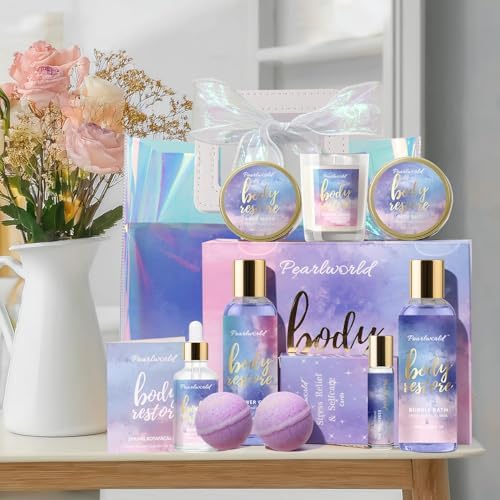 Birthday Gifts for Women, 12 Pcs Luxury Bath Skin Care Shower Bath Set