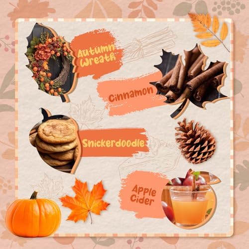 SALKING Autumn Scented Wax Melts, Fall Soy Wax Cubes/Tarts for Wax Warmer
