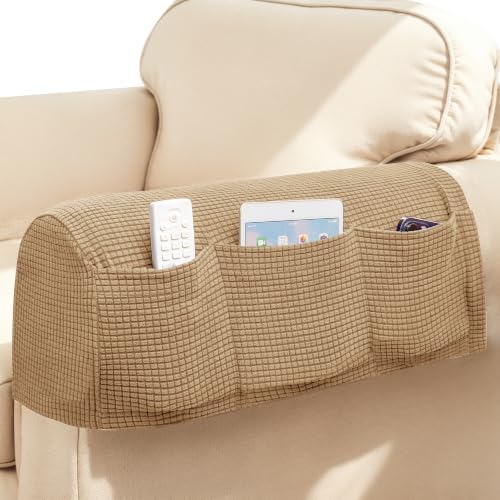 SUBRTEX Stretch Couch Arm Covers Set of 2, Non-Slip Sofa Armrest Slipcovers