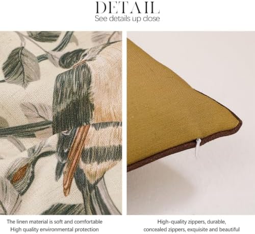 patdrea Designer Vintage French Lumbar Throw Pillow Cover,12"x20"