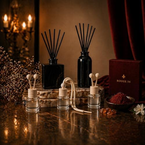 Urban Naturals Reed Diffuser Set, Rouge 54 - Bathroom Shelf Décor