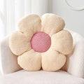 Kcvvcr Flower Throw Pillow, Soft White 19.6" Shaped Floor Pillow for Home Decor, Cute Aesthetic Plush Decorative Pillows for Bed, Sofa, Couch