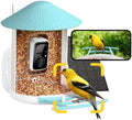 NETVUE Birdfy AI Smart Bird Feeder Camera Solar Powered, AI Auto Capture Bird Videos & Identify 6000+ Bird Species, Cloud Storage & Birdwatching On Live, Ideal Present (Sky Blue)