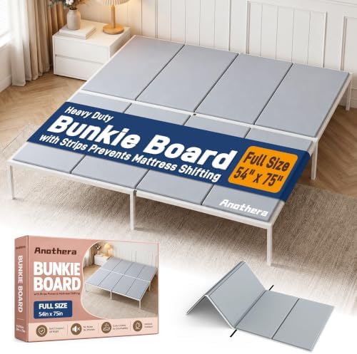 Heavy Duty Bunkie Board Full Size 54 x 75 in with Strips Prevents Shifting