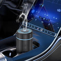 SEEDSEEL 100ML Car Diffuser, USB Rechargeable Battery Operated,Powered Cordless Essential Oil Diffuser, 7 LED Color Lights 2 Timer Modes for Car Outdoor Home (Black)