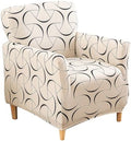 Accent Chair Covers with Arms Stretch Mid Century Modern Accent Chair Slipcovers 1-Piece Printed Banquet Arm Chair Cover Couch Sofa Covers Protector for Living Room Office Hotel #5