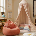 Kids Reading Nook Set with Canopy Tent, Bean Bag Cover & Pillow,Beige