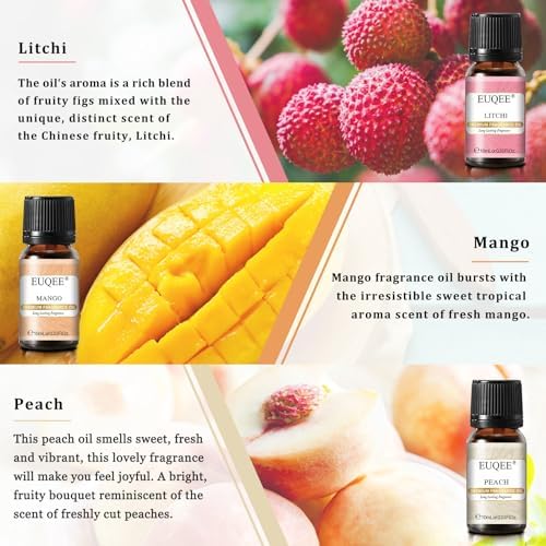EUQEE 6PCS Premium Fruit Fragrance Oil Gift Set for Soap Making-So Sweet