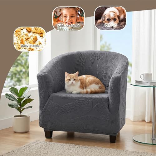 Eco-Ancheng Club Chair Slipcover Tub Chair Cover Stretch Armchair Covers