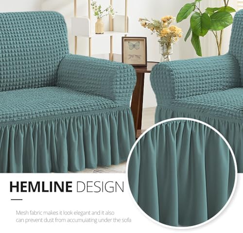 NICEEC Arm Chair Covers Armchair Covers Universal Slipcovers with Skirt