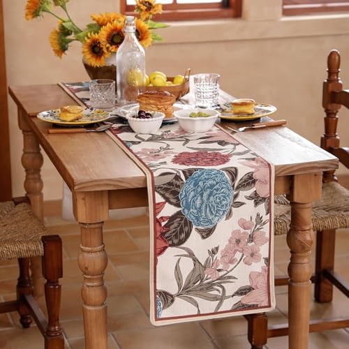 bilin gaier Designer Vintage French Table Runner,87"x12"