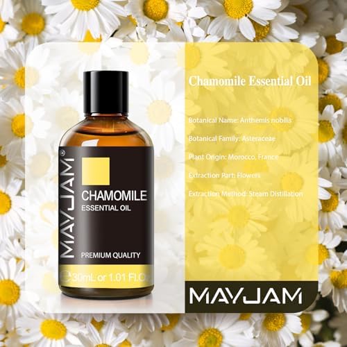 MAYJAM Chamomile Essential Oil for Diffuser Soap Candle Making, 1.01fl.oz