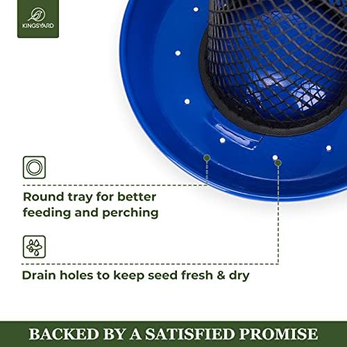 Kingsyard Wild Bird Feeders for Outdoors Hanging, All Metal