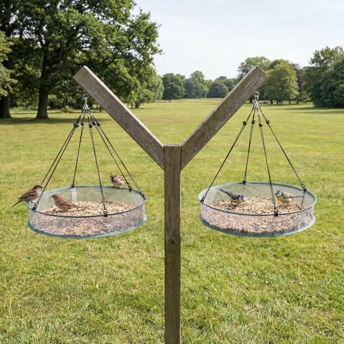 FoldTier 1 Piece Bird Seed Catcher Tray Hanging Round Mesh,30 Inch