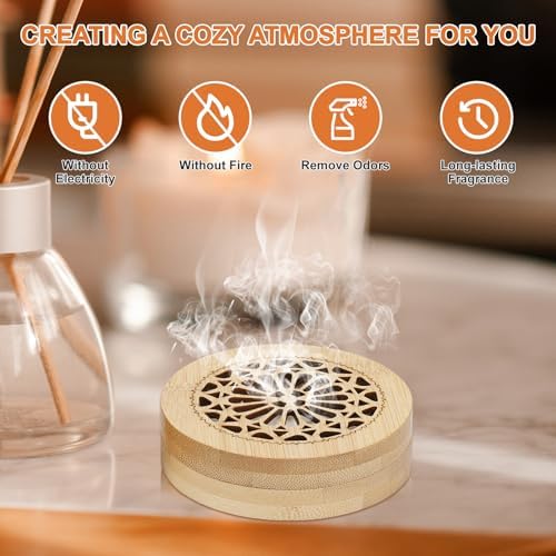 Essential Oil Diffuser Stone, Diffuser for Essential Oils Great for Decorating at Home, Office or Car, and Gift-Giving (4)