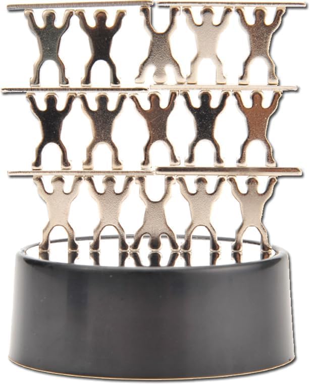 PowerTRC Magnetic Desktop Sculpture (Acrobats) | Mini Magnetic Art Decoration for Desktop | Fun Stress Relief Office Gift