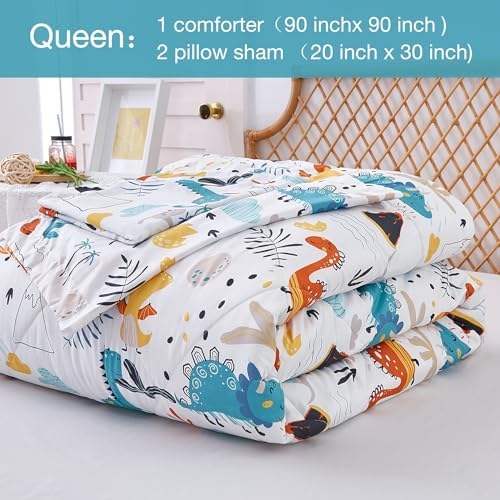 JSD Dinosaur Kids Comforter Set Queen Size