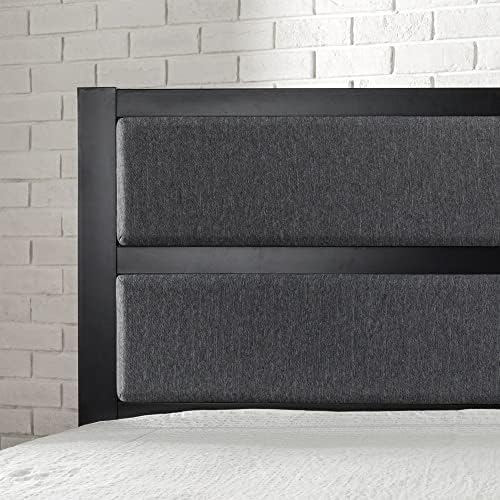 Zinus Modern Studio Upholstered Metal Headboard, Full