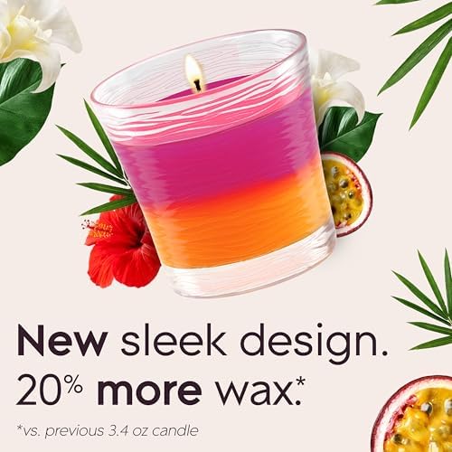 Glade 2in1 Scented Candle, Hawaiian Breeze & Vanilla Passion Fruit, 2 Count