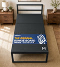 Original Bunkie Board Twin Size (38x75) - Under Bed Support, Black