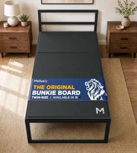 Original Bunkie Board Twin Size (38x75) - Under Bed Support, Black