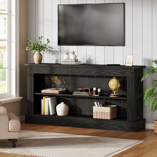 Tribesigns 63" Console Table, 3-Tier Entryway Table with Storage Shelves