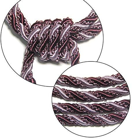 2Pcs Tassel Curtain Tiebacks Drapery Curtain Holdbacks-Purple