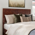 AFI, Canyon Queen Solid Wood Rustic Farmhouse Headboard, Walnut