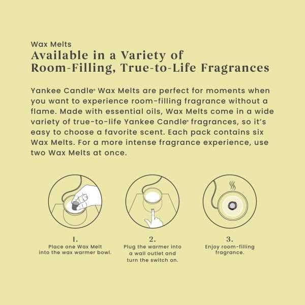 Yankee Candle Scented Wax Melts for Wax Warmers, Long Lasting Home Fragrance, Odor Eliminating Wax Cubes (Sicilian Lemon)