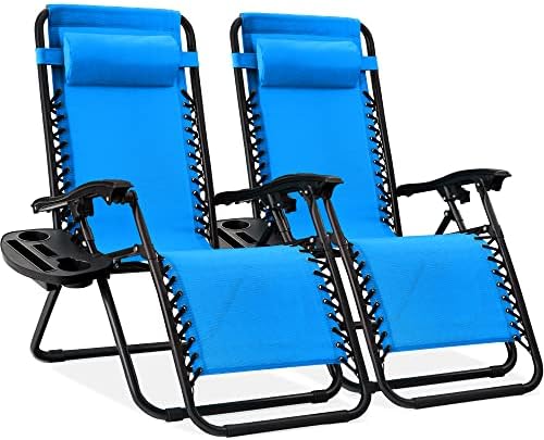 Best Choice Products Zero Gravity Chair Recliner, Light Blue