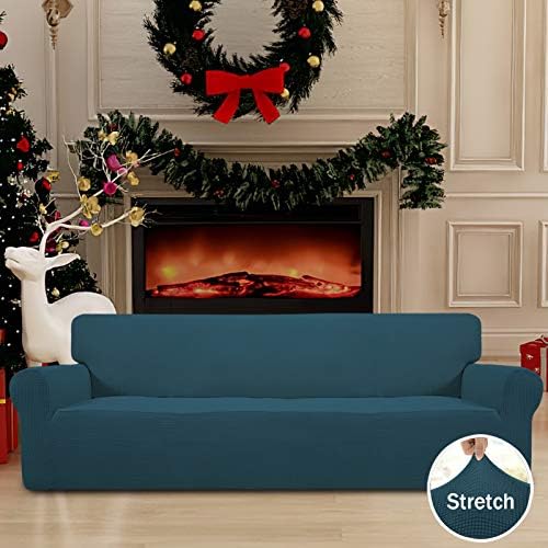 Easy-Going Stretch 4 Seater Oversized Sofa Couch Cover Deep Teal