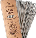 CALMVEDA White Copal Incense Sticks - 24 Pack, Natural Resin, Charcoal Free