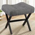 Memobarco 18-Inch Large Vanity Stool Chair, Gray Makeup Stool