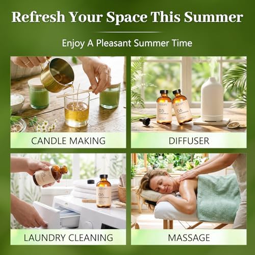 Auelife Lemongrass Essential Oils for Diffusers for Home, 4 Fl Oz