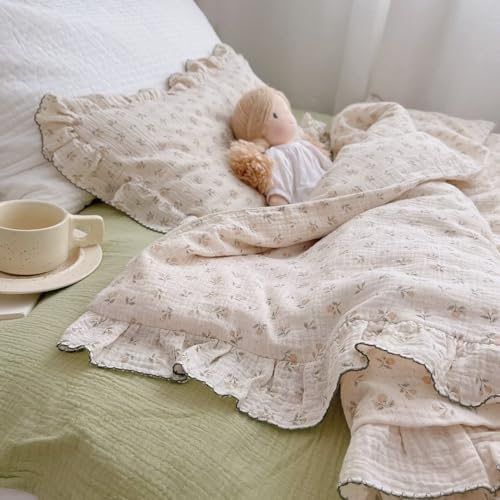 Cottage Floral Toddler Girls Duvet Cover 47"x59", Sprout, No Pillows