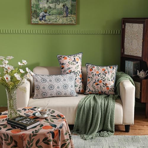 patdrea Designer Vintage Elegant Throw Pillow Cover,18"x18",Set of 2